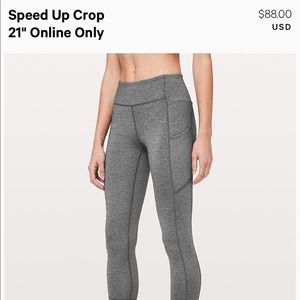 Lululemon Speed Up Crop